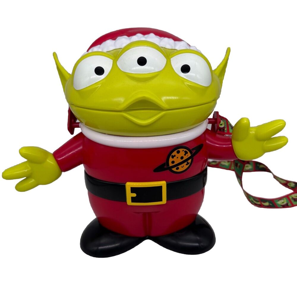Disney Parks Alien Santa Claus Toy Story Popcorn Bucket‎ Souvenir Christmas